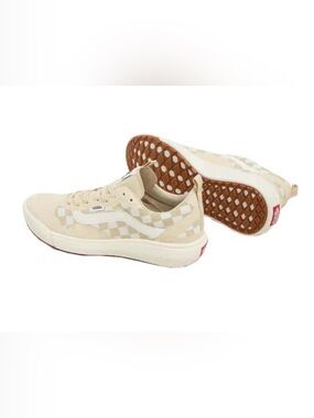 Vans Checkerboard UltraRange - Cream & Tan Size 10